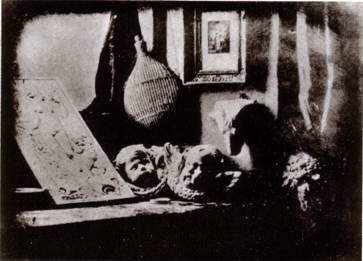 Louis Jacques Mande Daguerre, Still Life in the Artist’s Studio, 1837